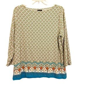 2/$30 Ann Taylor Factory Floral Print Long Sleeve Boho Top – Size L